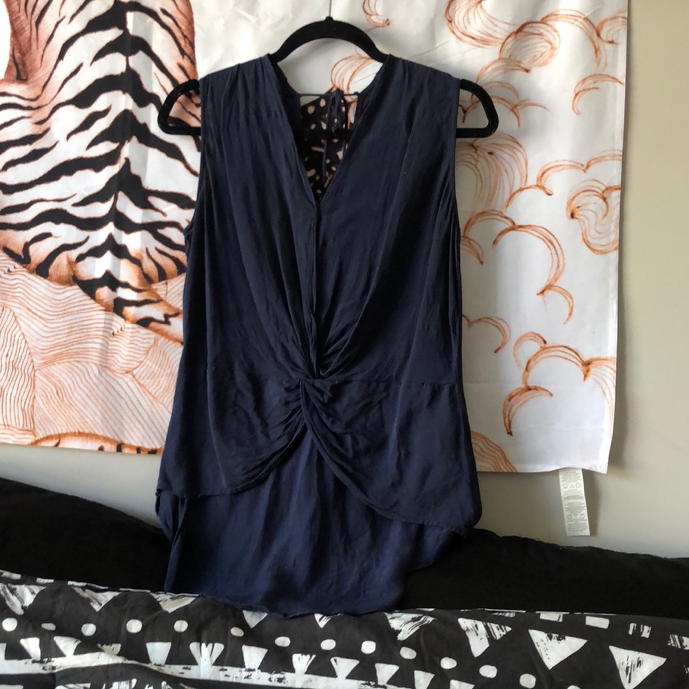 Navy blue blouse